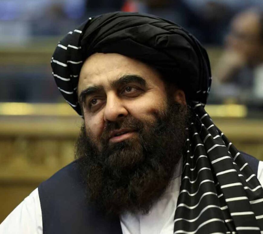 Acting Foreign Minister of Afghanistan's Taliban movement Amir Khan Muttaqi