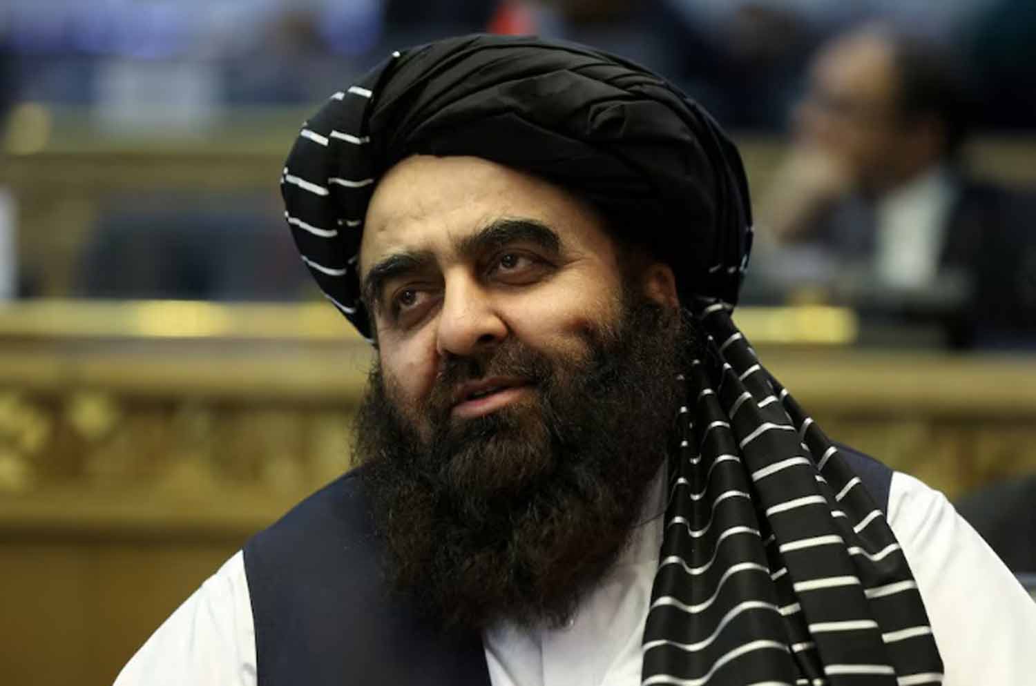 Afghanistan's-acting-Foreign-Minister-Amir-Khan-Muttaqi Acting Foreign Minister of Afghanistan's Taliban movement Amir Khan Muttaqi