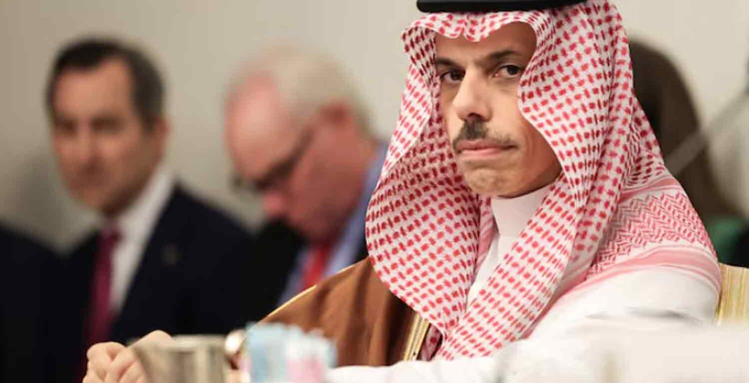 Saudi Arabia Foreign Minister Prince Faisal bin Farhan Al Saud