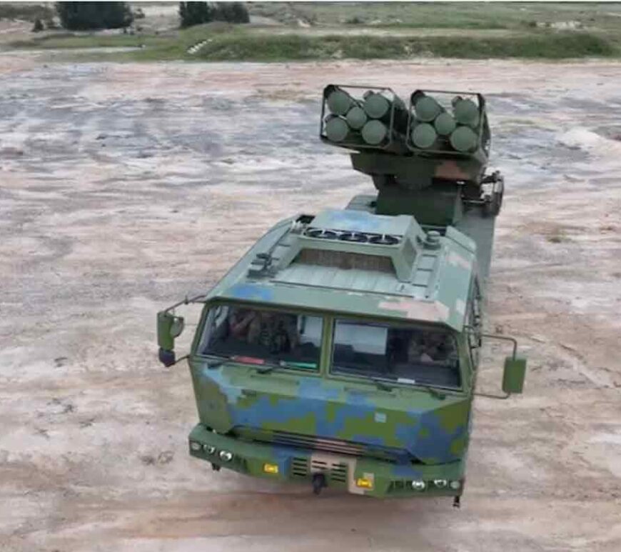 Members of the Chinese People's Liberation Army (PLA) take part in the "Joint Sword-2024B" military drills around Taiwan, from an undisclosed location in this screenshot from a handout video released by the PLA Eastern Theatre Command.