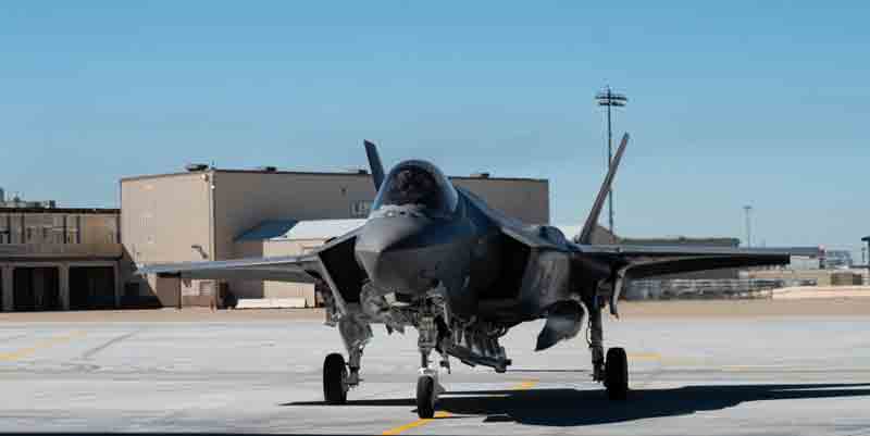 The F-35A Lightning II, dubbed a “Frankenjet” and assigned to the 388th Fighter Wing, returns to Hill Air Force Base, Utah.