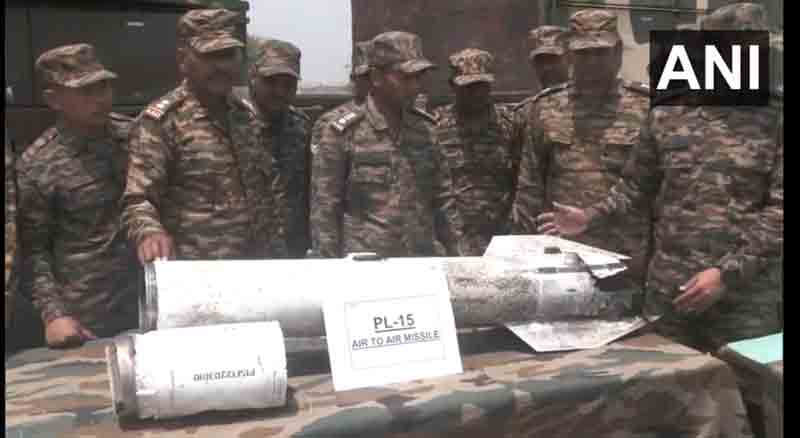 تائیوان بھی PL-15 میزائل کے ملبے کے جائزے اور انٹیلی جنس معلومات کے لیے سرگرم