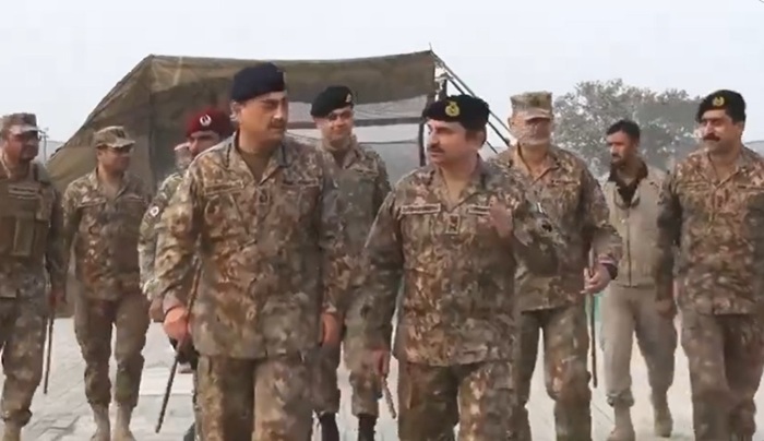 Field Marshal Syed Asim Munir, visited Lahore Garrison